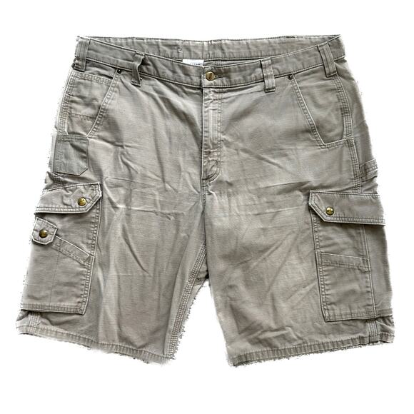 Carhartt Beige Carpenter Ripstop Utility Work Shorts Size 40 - Picture 9 of 9